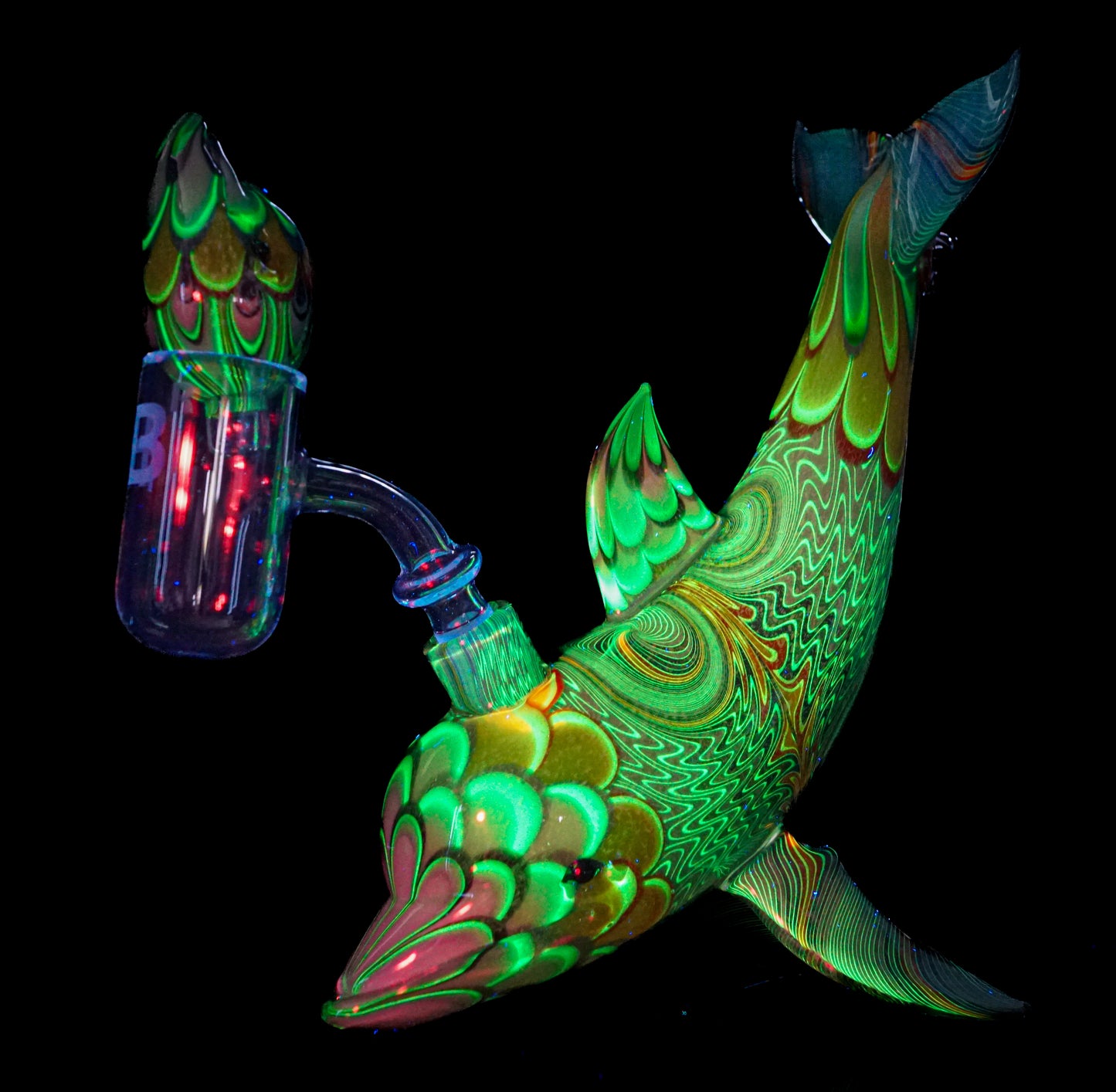 Dichro UV Fire and Ice Dot Stack Dolphin + Plug