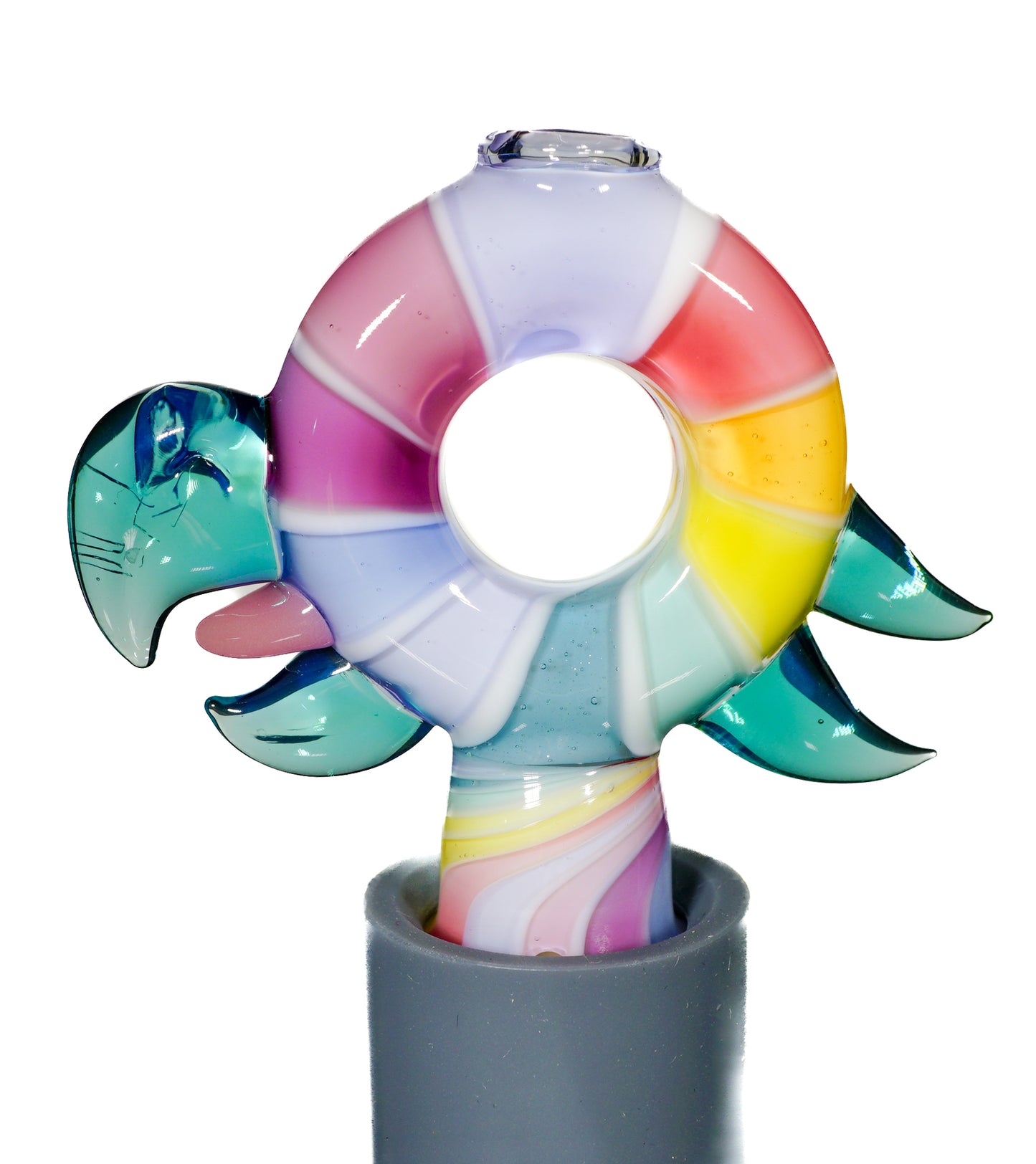 UV Candy Stripe Pinwheel Bird Pivot Tip