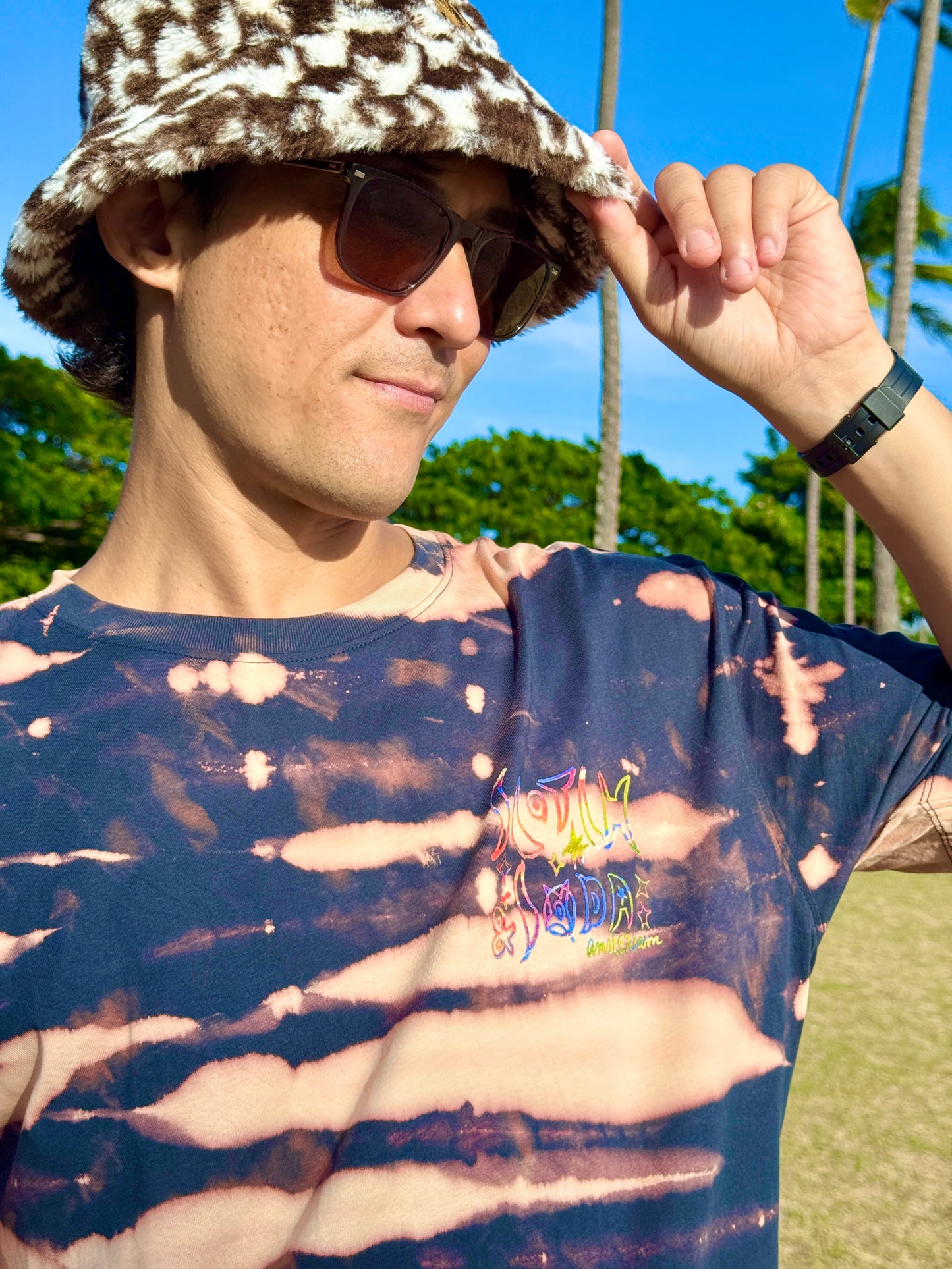 Scotch & Soda Amsterdam Bleach Dye T-shirt (Large)