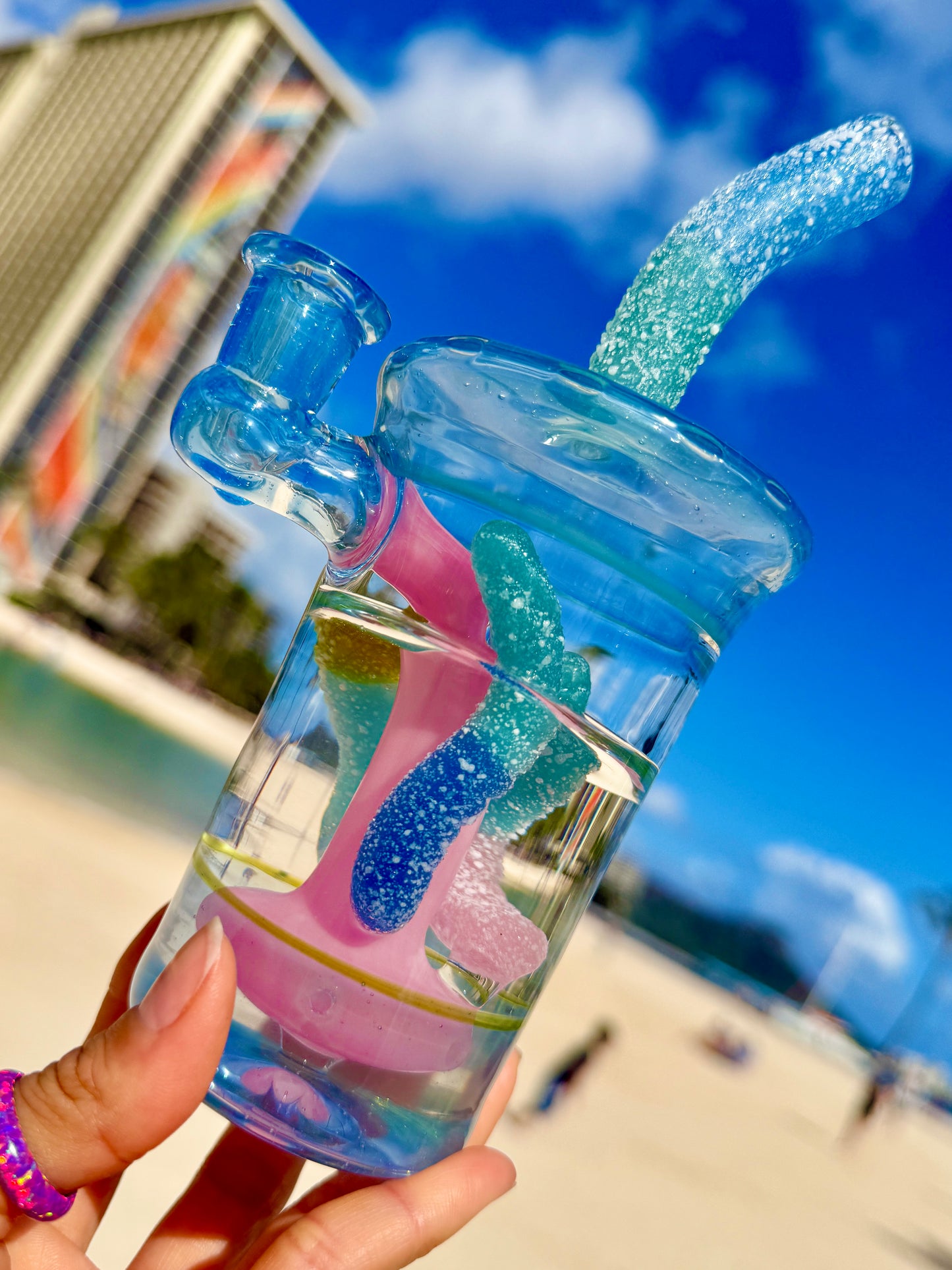 Sour Gummy Worm Cup
