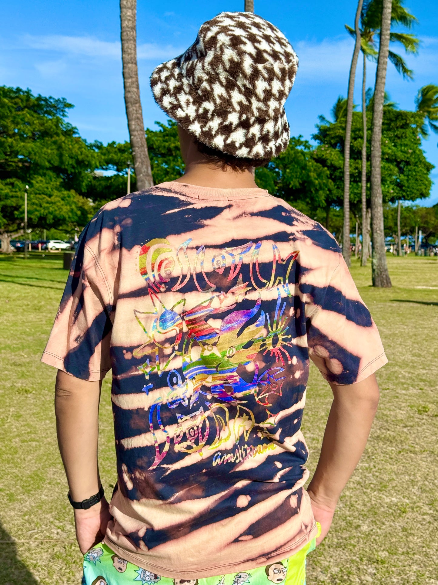 Scotch & Soda Amsterdam Bleach Dye T-shirt (Large)