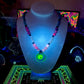 Agate and Blue Cat’s Eye UV Dichro Necklace