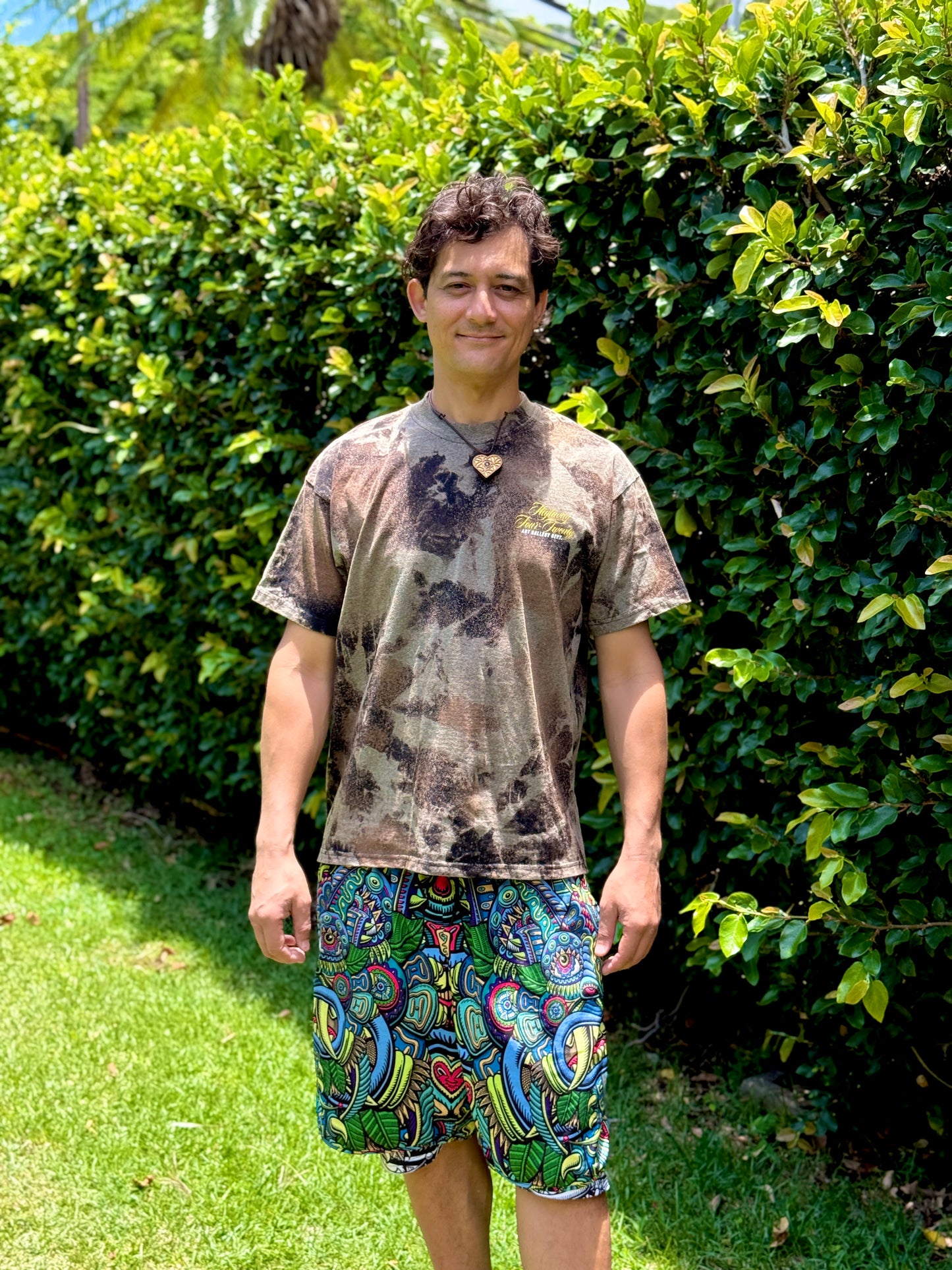 Four-Twenty Adam and Eve Bleach Dye T-shirt (Small)
