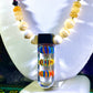 Rainbow Crystal and Glass Key Necklace