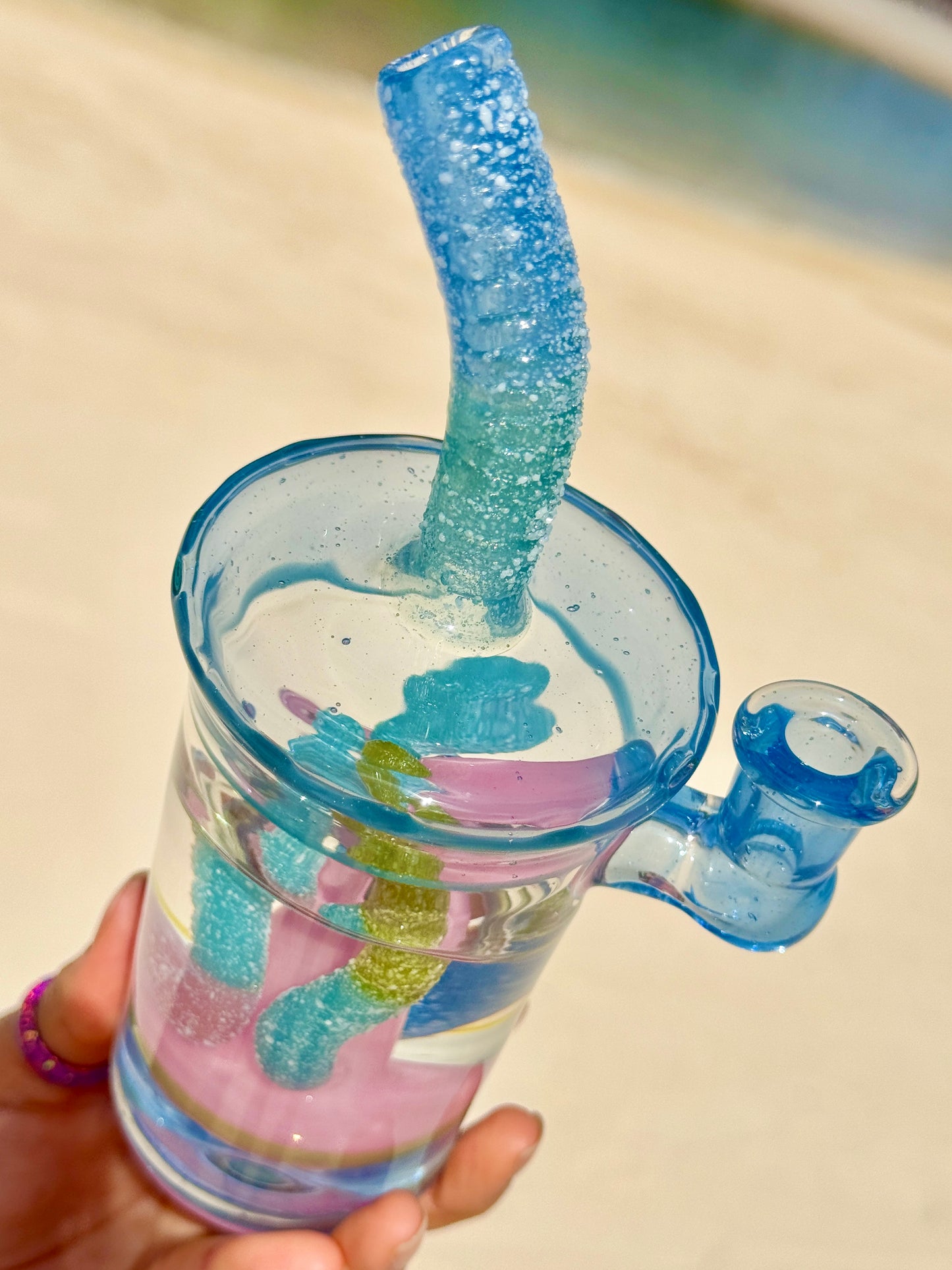 Sour Gummy Worm Cup
