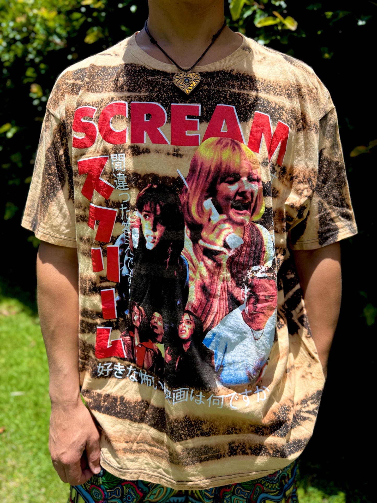 Scream Bleach Dye T-Shirt (2XL)