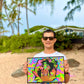 Heady Hawaii UV Tie Dye Spooky Girl Moodmat