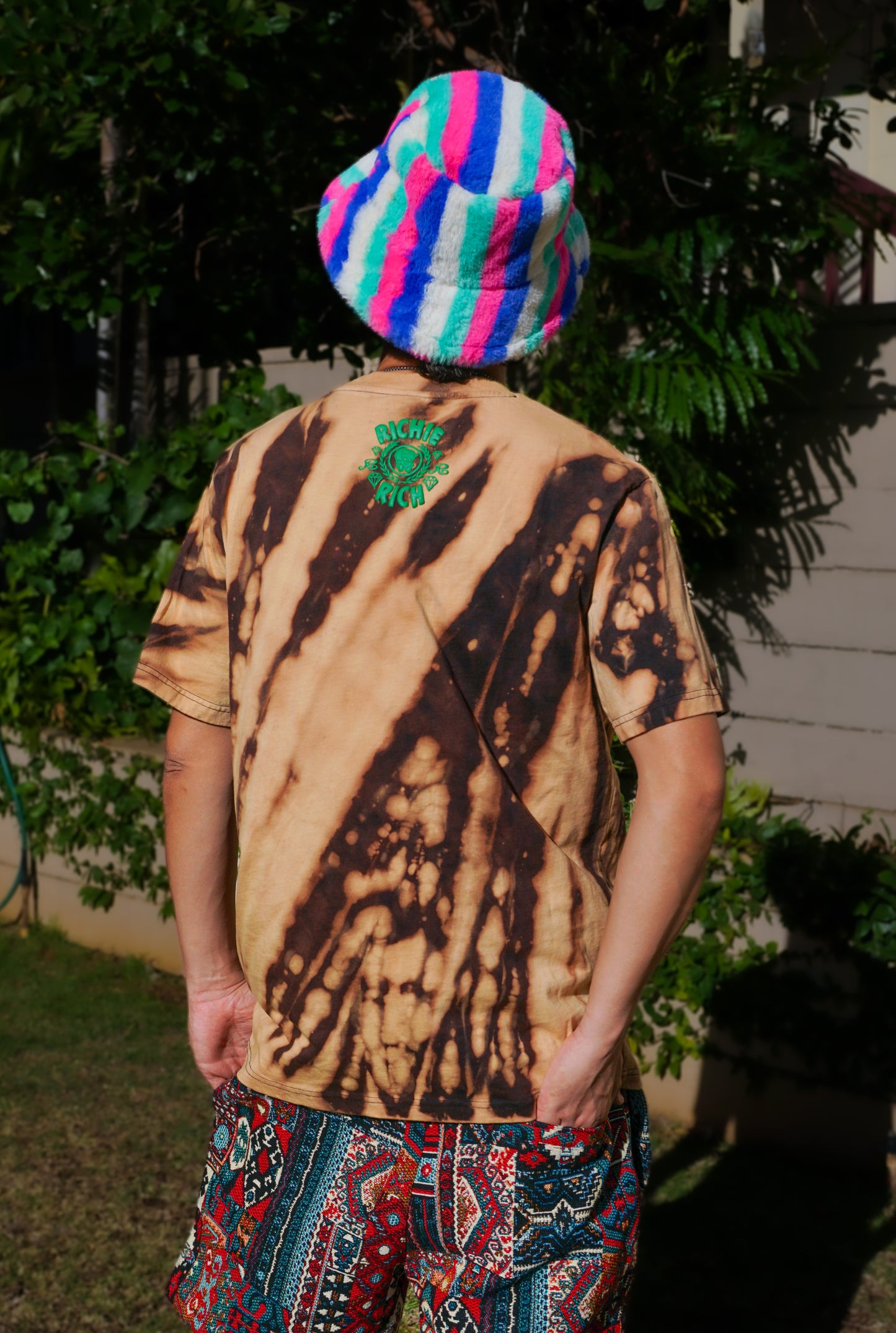 Richie Rich Bleach Dye T-shirt (X-Large)