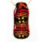 UV Red and Black Mosaic Pendant