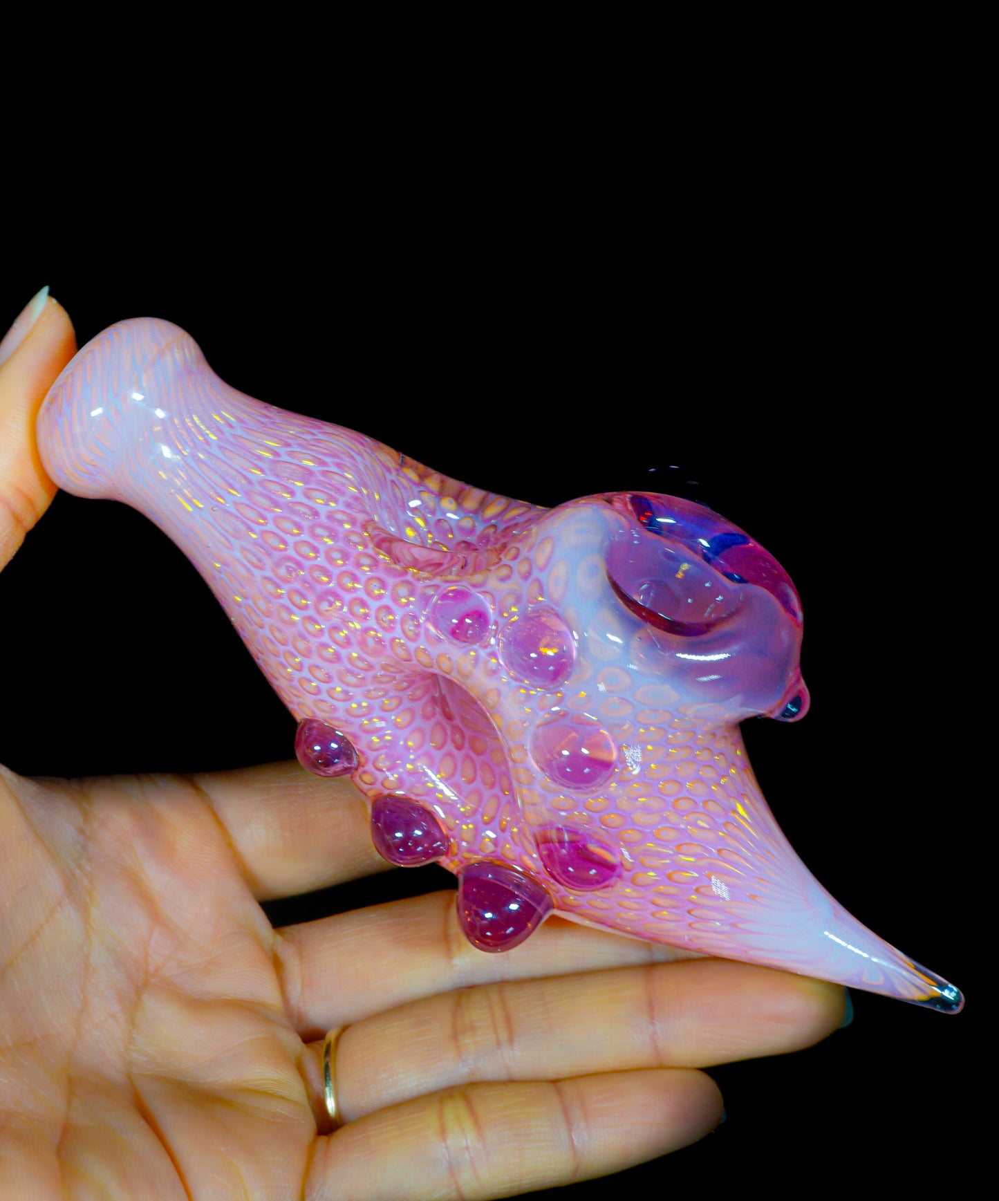 Pink Snakeskin Experimental Donut Pipe