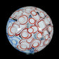 2-Layer Red and Blue Dot Stack Slurper Marble (27mm)