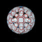 2-Layer Red and Blue Dot Stack Slurper Marble (27mm)