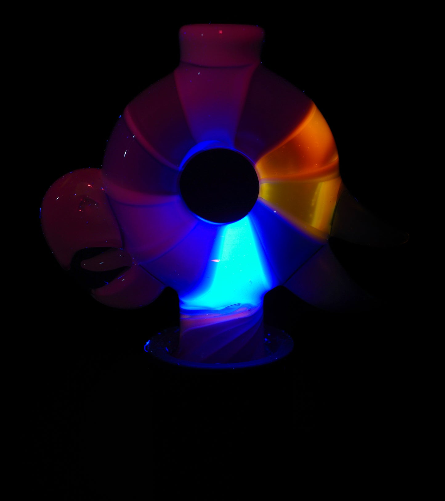 UV Candy Stripe Pinwheel Bird Pivot Tip