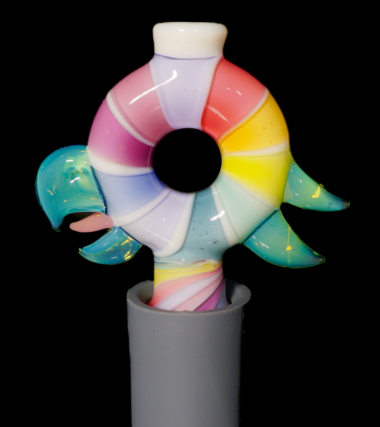 UV Candy Stripe Pinwheel Bird Pivot Tip