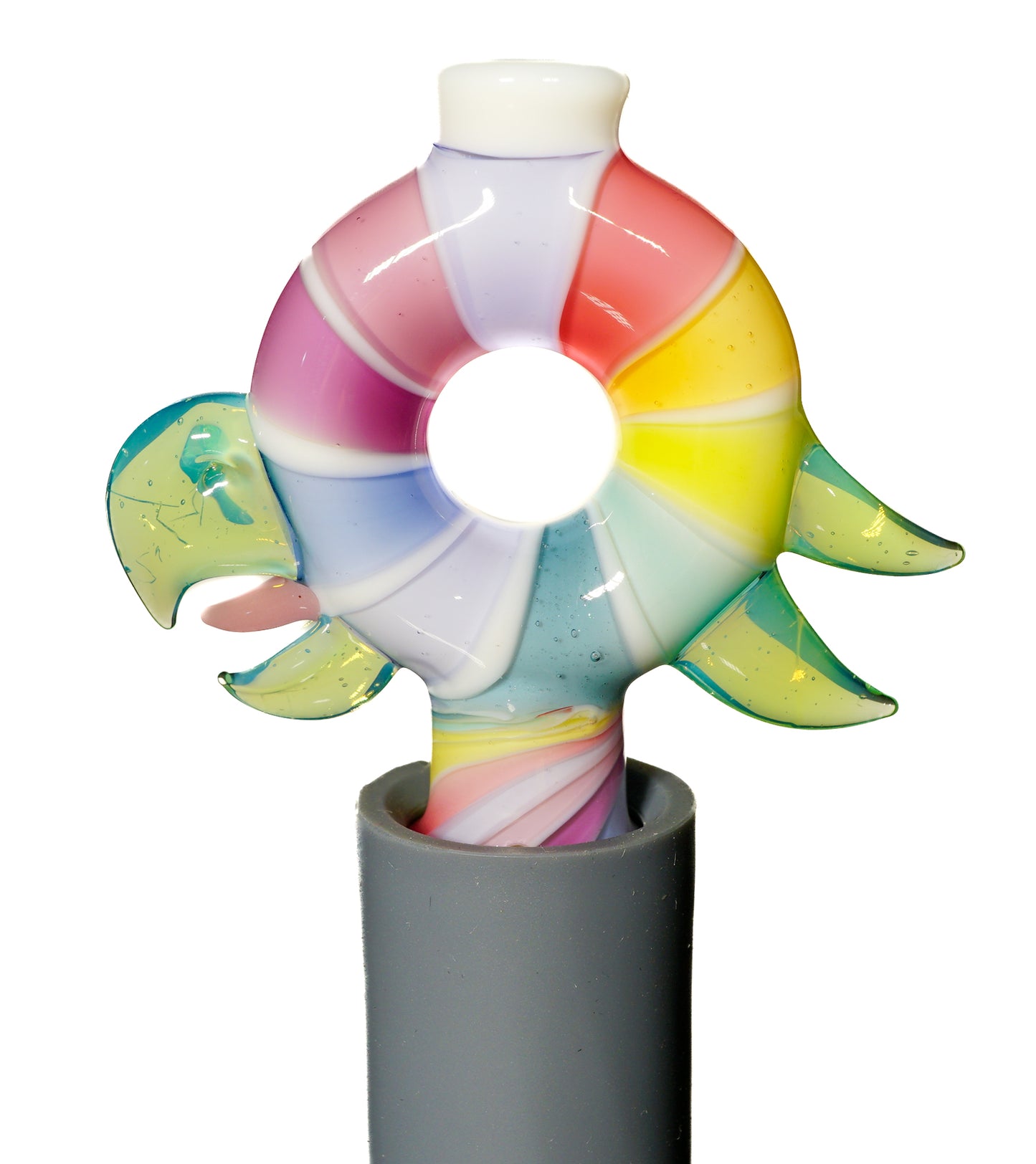 UV Candy Stripe Pinwheel Bird Pivot Tip