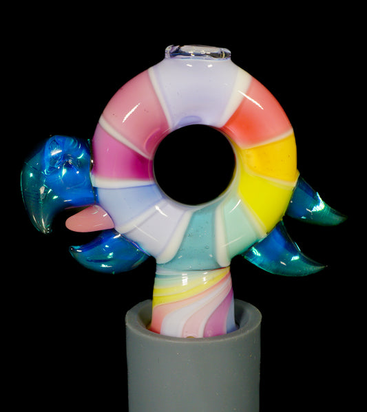 UV Candy Stripe Pinwheel Bird Pivot Tip