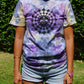 Purple Tie Dye Fleur De Lis Mandala T-Shirt