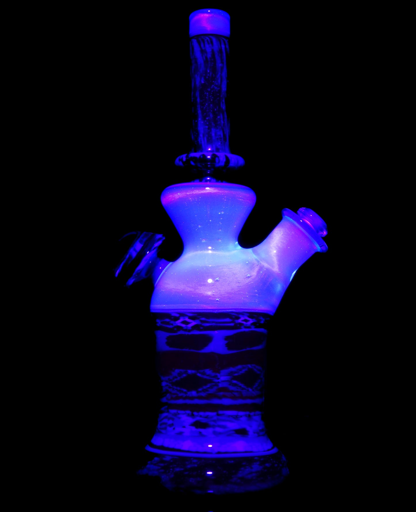 Heisenberg over UV Blue Satin Crushed Opal Space and Milli Tube