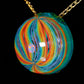 Faceted Plantphibian Rainbow Retti Opal Pendant no.1