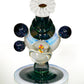 Secret White Zanfirico UV Crushed Opal Heliosphere + Bubble Cap