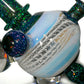 Secret White Zanfirico UV Crushed Opal Heliosphere + Bubble Cap