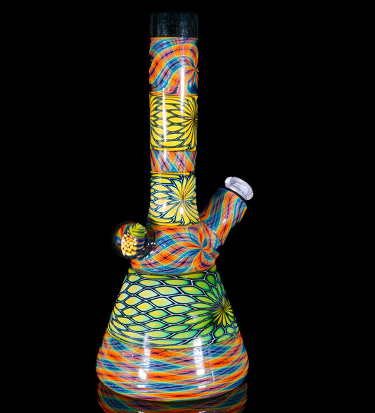 Pineapple Print and Rainbow Retti Stacker Tube