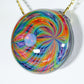 Gold Amethyst Rainbow Retti Opal Pendant no.5